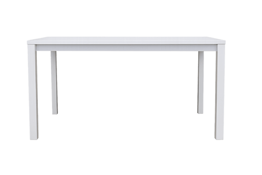 Bureau droit en mélaminé avec cloison intégrée