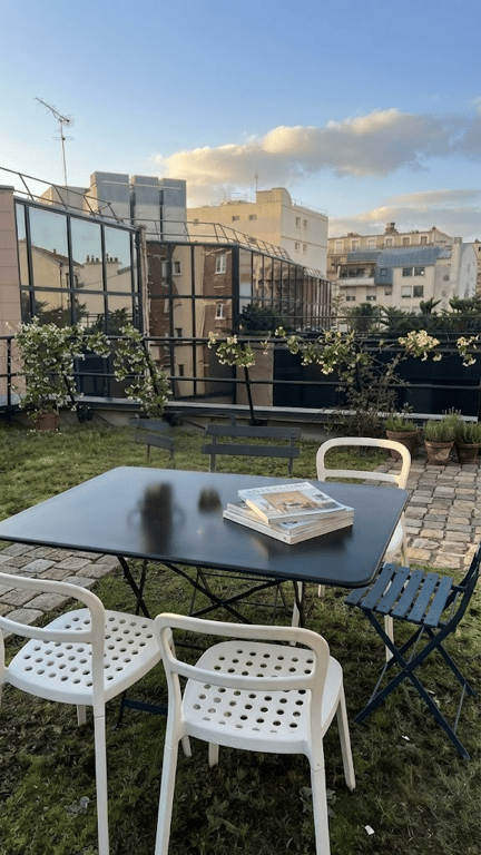 Table d'extérieur pliable en métal Perano