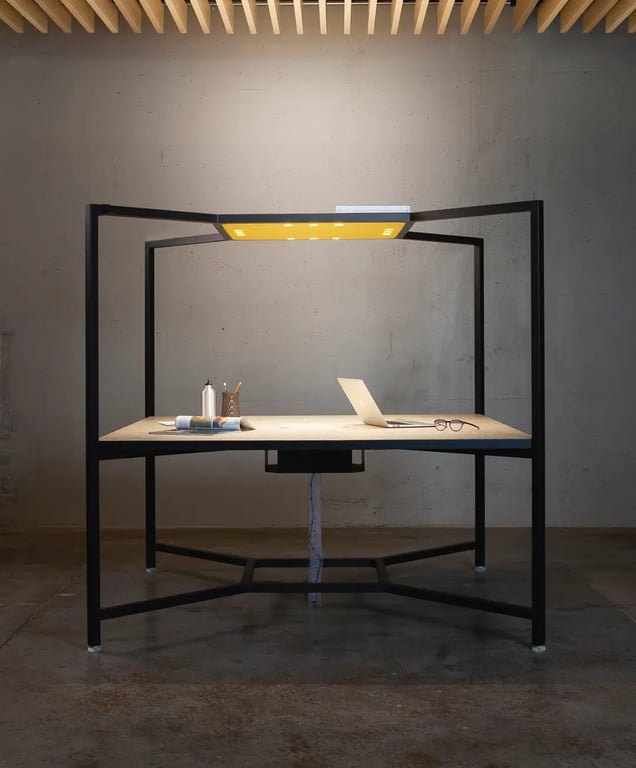 Bureau multiposte 160x160 Fantoni - Hub