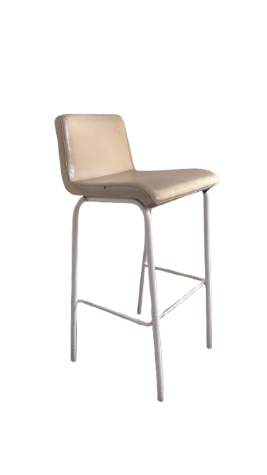 Chaise haute Steelcase cuir chrome