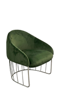 Fauteuil Sancal Tonella velours vert