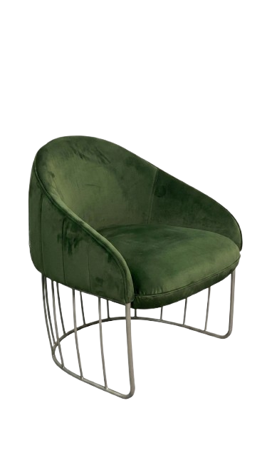 Fauteuil Sancal Tonella velours vert