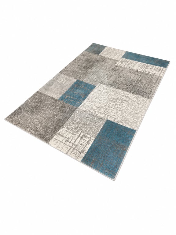 Tapis en tissu multicolore