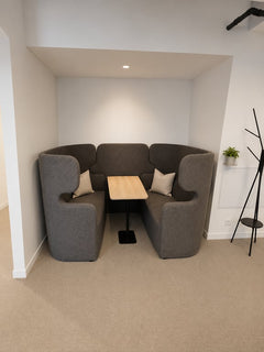 Canapé acoustique 4 personnes avec tablette fixe