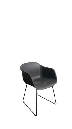 Chaise de cafétéria Muuto Fiber Sled Base