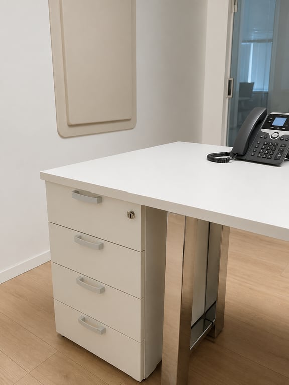 Caisson 4 tiroirs blanc