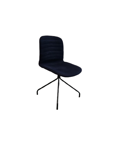 Chaise de réunion avec dossier plein et piètement droit