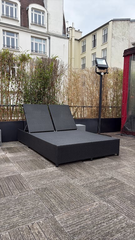 Chaise longue d'extérieure en plastique - 3-4