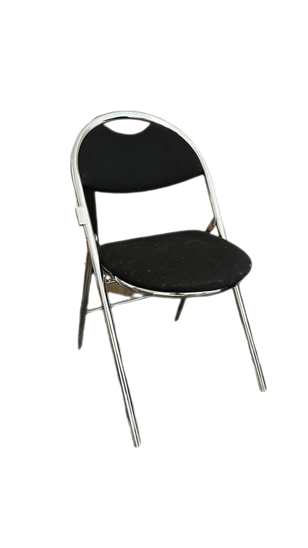 Chaise de réunion pliante noire