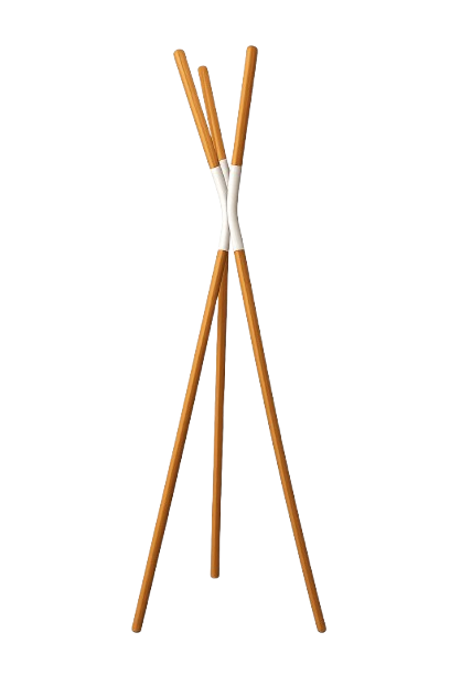 Porte-manteau en bois et métal