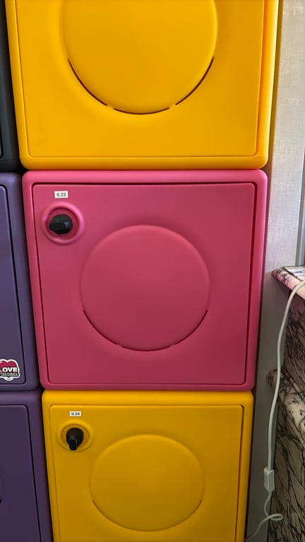 Casier de rangement en plastique couleur Plum - 3-4
