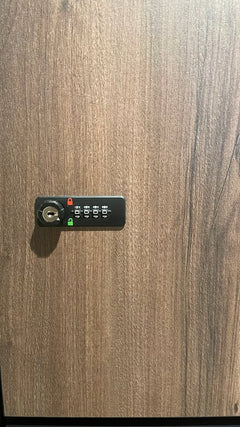 Casiers à code 5 compartiments en bois - portes