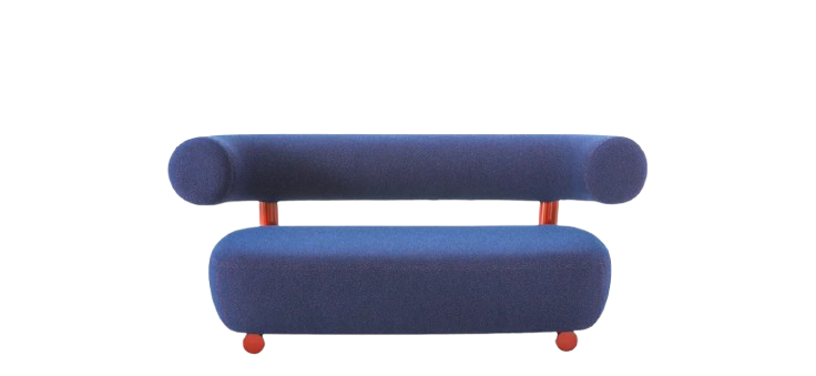 Canapé Moroso Pipe Bleu