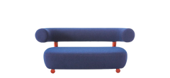 Canapé Moroso Pipe Bleu