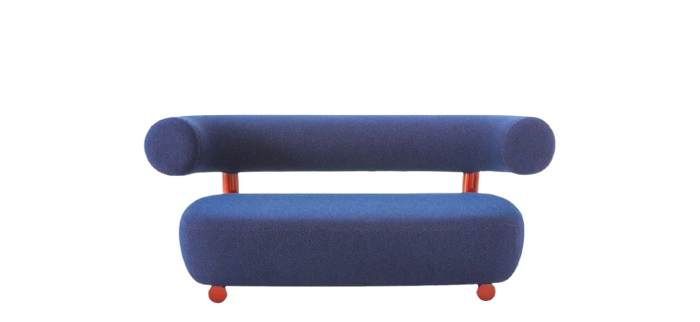 Canapé Moroso Pipe Bleu