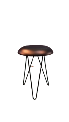 Table basse ronde en métal noir - 3-4