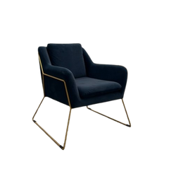 Sans marque - Fauteuil velour - Fauteuil avec accoudoirs en velour