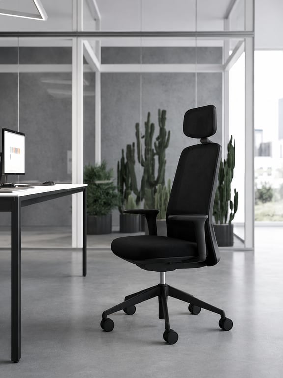 Fauteuil de bureau Quadrifoglio Group Diade Rock Noir