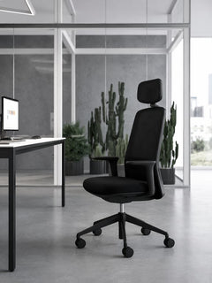 Fauteuil de bureau Quadrifoglio Group Diade Rock Noir