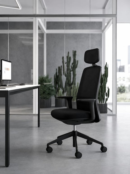 Fauteuil de bureau Quadrifoglio Group Diade Rock Noir
