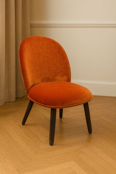 Fauteuil en Tissu avec Pieds en Mélaminé