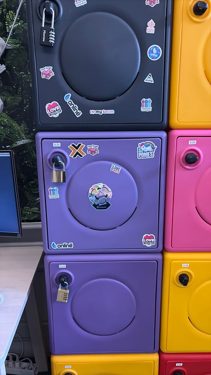 Casier de Rangement en Plastique - Porte Battante avec Moraillon - 3-4