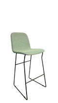 Chaise haute Spoinq Quin tissu vert