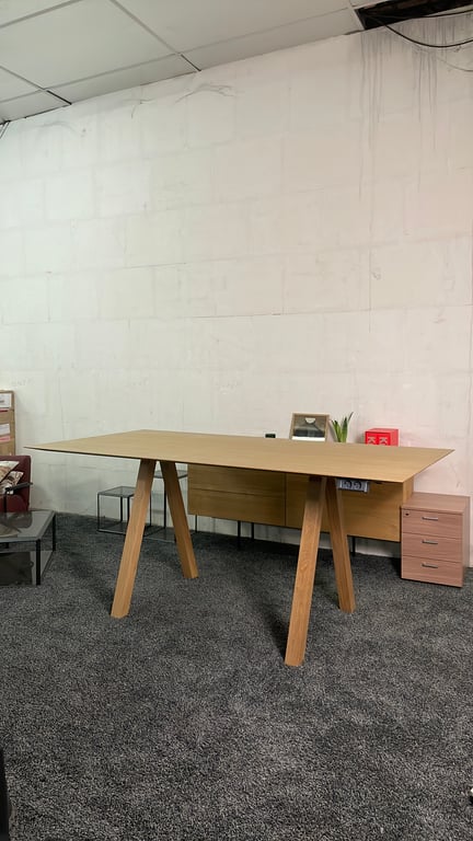 Table haute rectangulaire 240x120 Viccarbe - Trestle