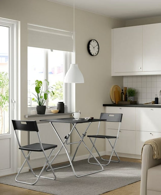 Chaise pliable IKEA Gunde Noire