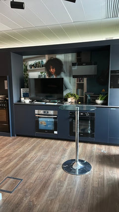 Mange-debout ronde 60x60 Greychrome - ambiance