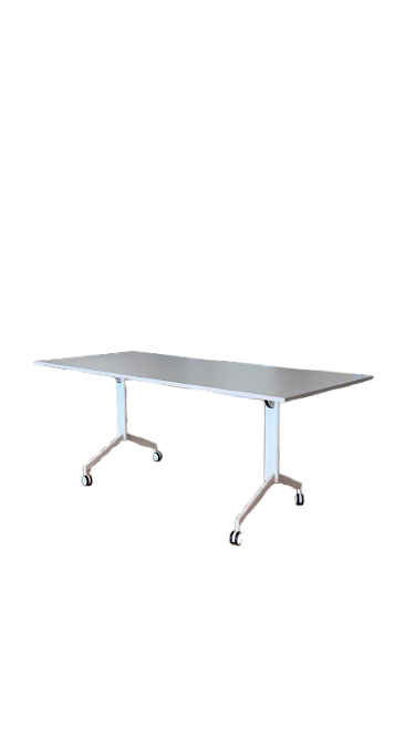 Table polyvalente rectangulaire avec roulettes