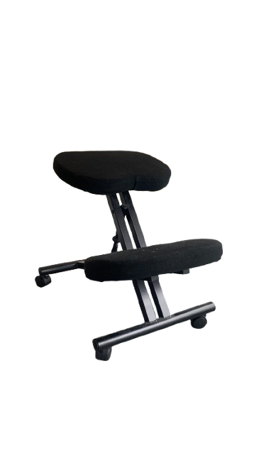 Assise avec roulettes en tissu et métal