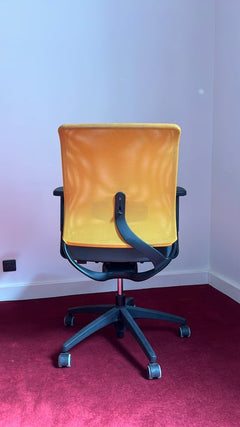 Fauteuil de bureau en tissu avec roulettes