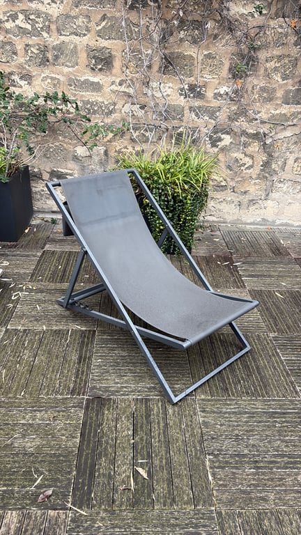Chaise longue d'extérieur Maison du Monde Tevata Gris clair - 3-4