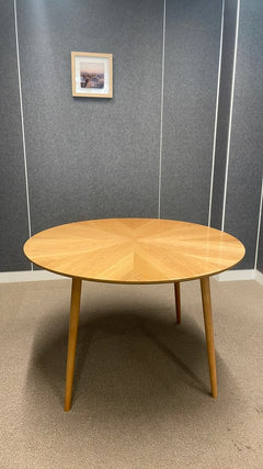 Table ronde 120x120 chêne - face