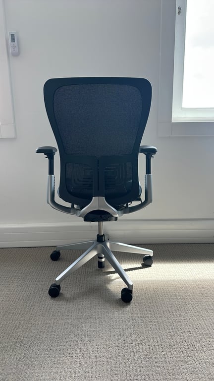Hartworth - Fauteuil de bureau avec dossier en résille et accoudoirs réglables - arriere