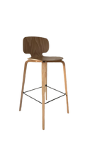 Tabouret haut en bois de La chaise Française
