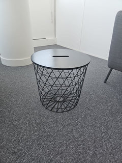 IKEA - Kvistbro - Table basse ronde en bois et métal - 3-4