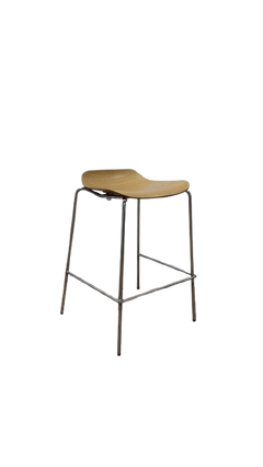 Chaise haute coque bois
