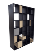 Bibliothèque en bois et métal