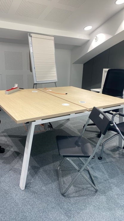 Chaise de réunion pliable en plastique et métal