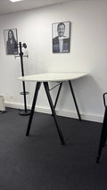 Table haute 140x100 Blanc et Noir