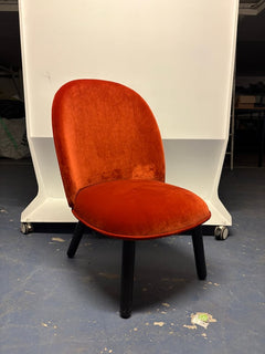 Fauteuil en Tissu avec Pieds en Mélaminé