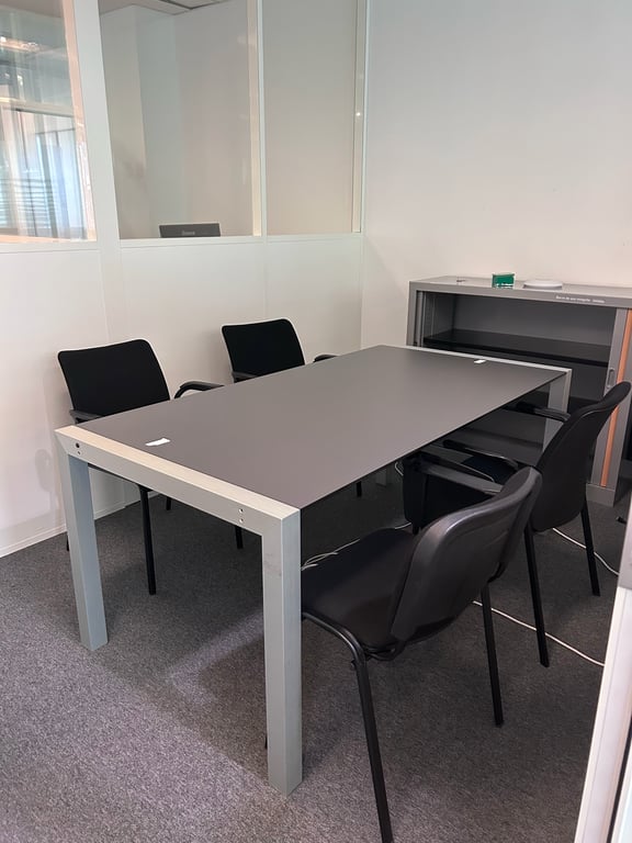 Table de réunion 177x90 Emperor et métal lightgrey - ambiance