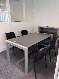Table de réunion 177x90 Emperor et métal lightgrey - ambiance