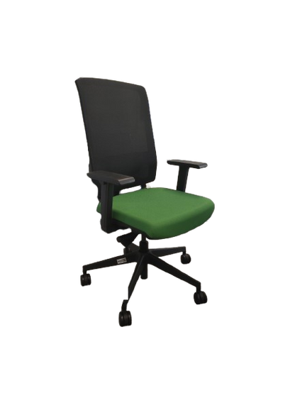 Fauteuil de bureau ergonomique en tissu avec roulettes