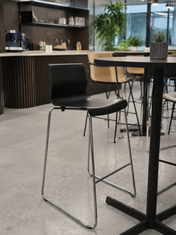 Chaise tabouret haut IKEA Glenn noir