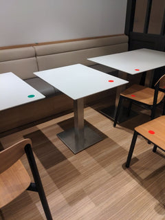 Table de cafétéria rectangulaire 75x59x79 Pedrali - Inox 4402 - 3-4