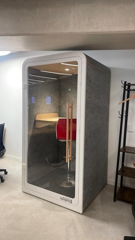 Cabine acoustique solo Work With Island Plexiglass