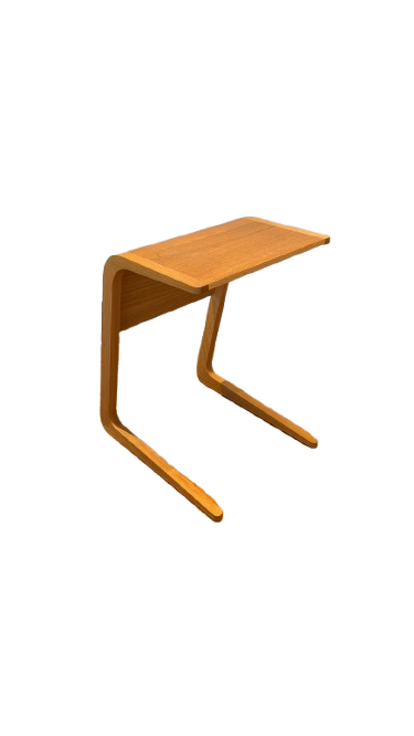 Table basse rectangulaire en bois crème